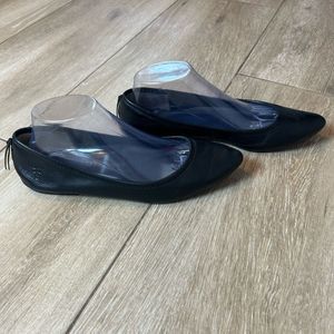 Frye Black Leather Flats